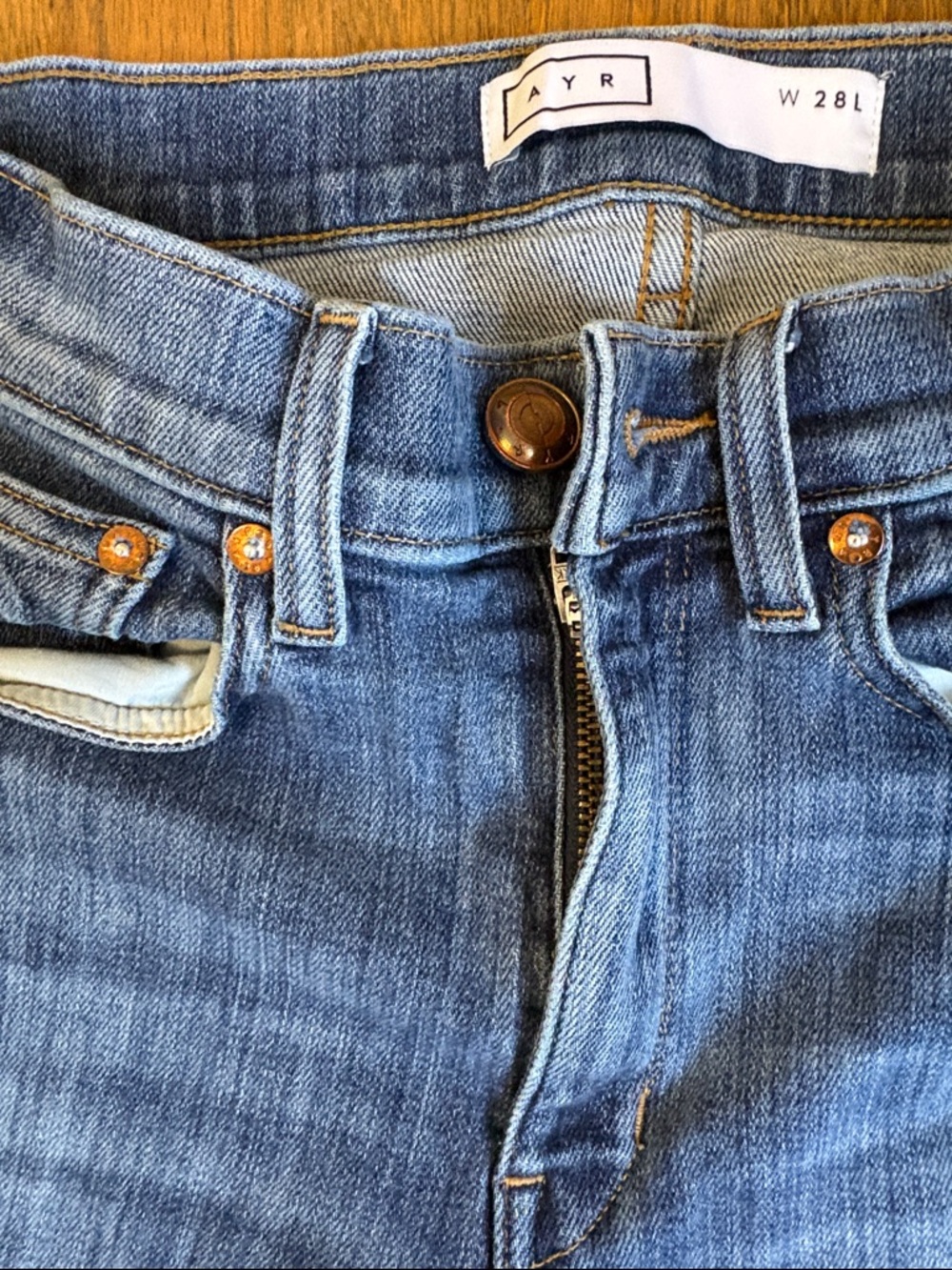 AYR the pop jeans size 28L - Picture 4 of 6
